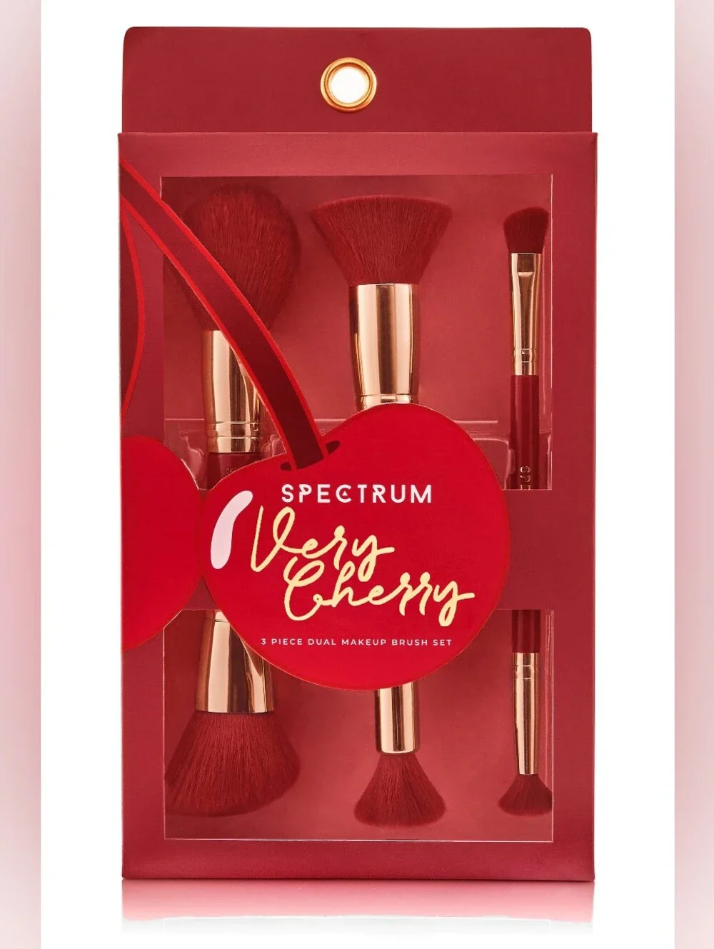 Spectrum Very Cherry Makeup Brush Set - Red